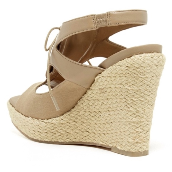 Cole Haan Nike Air Heath Wedge Sandal Espadrille - Picture 3 of 8